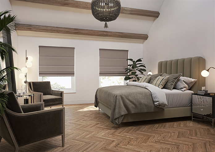 Lyra, Cedar - Motorised Roman Blind - Image 6